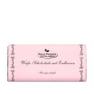 Weiße Schokolade mit Erdbeere